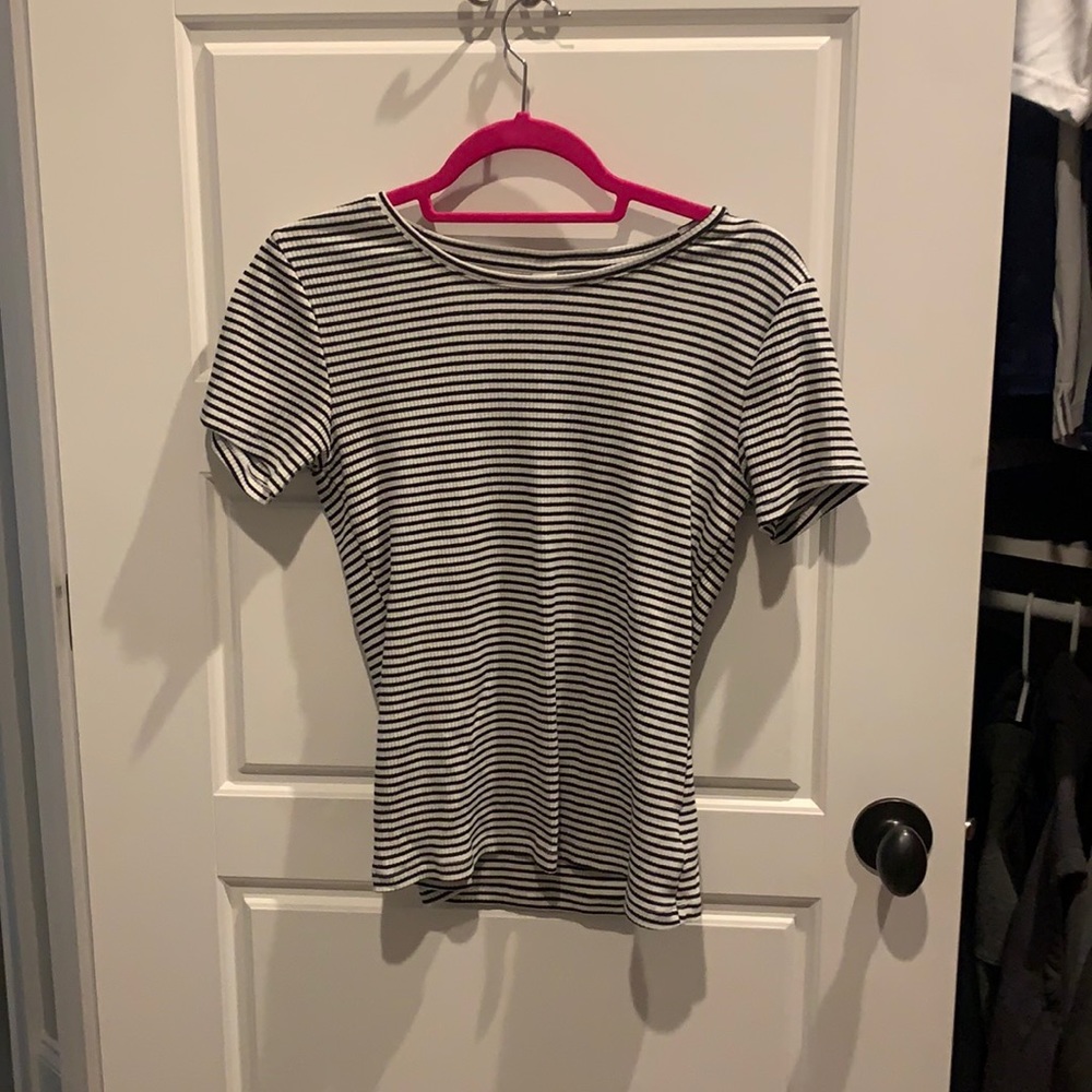 Black and white stripped top
